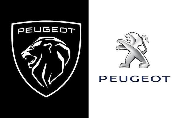 Peugeot Logo neu vs. alt