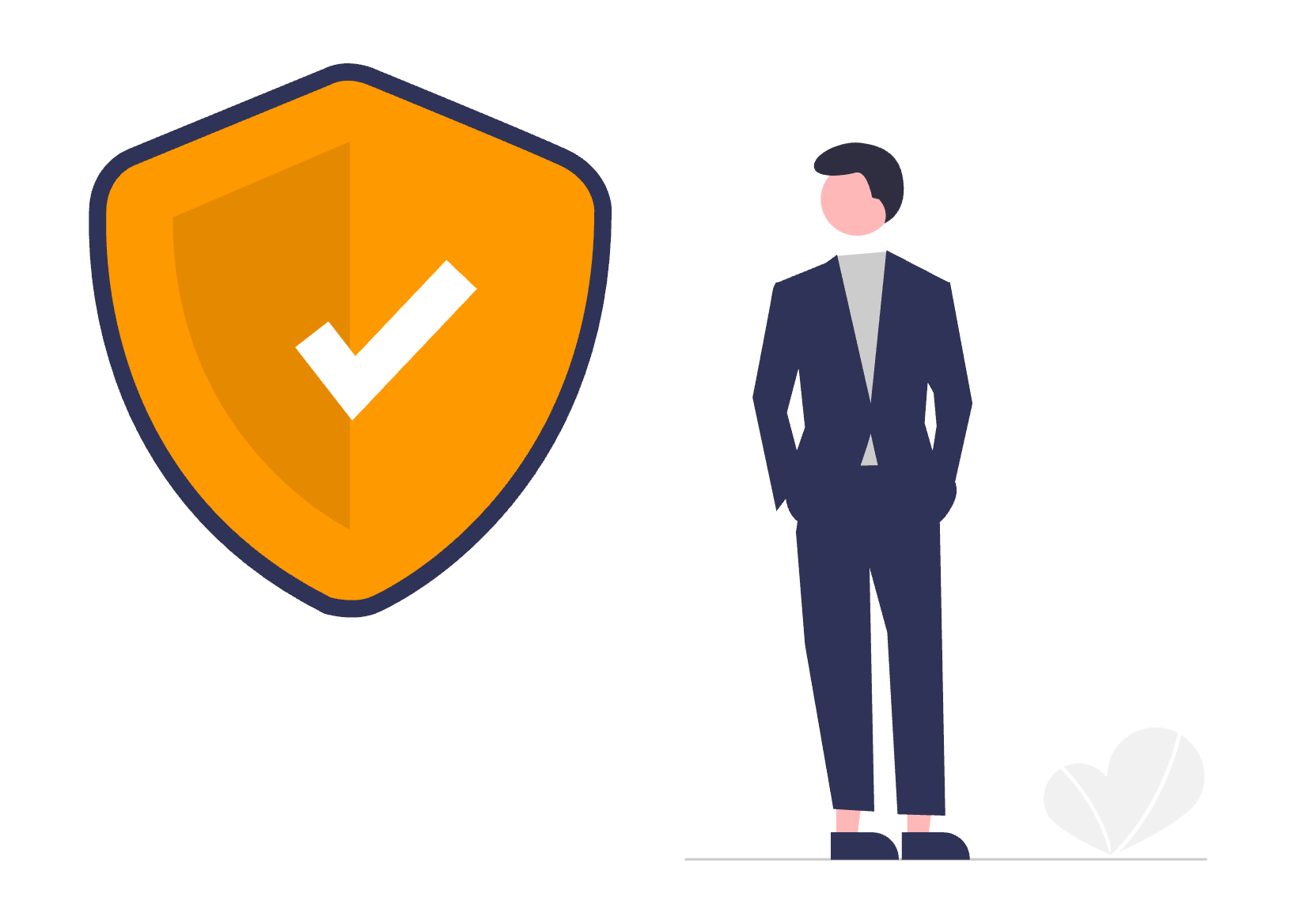 Dreifach Sicher Paket Hero Illustration